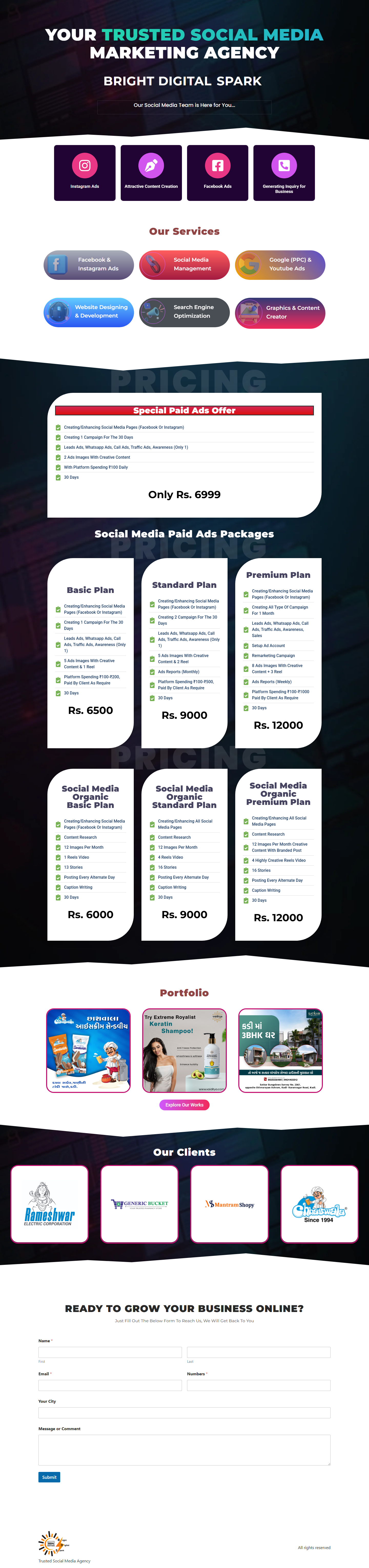 Bright Digital Agency Full Page Screenshot